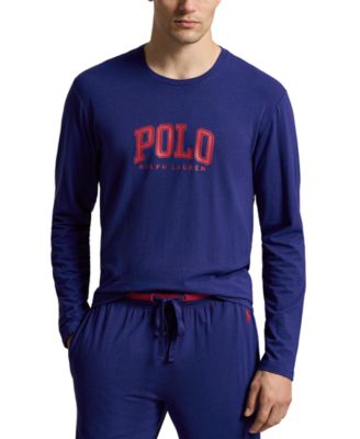 Men's Crewneck Pajama Long-Sleeve T-Shirt