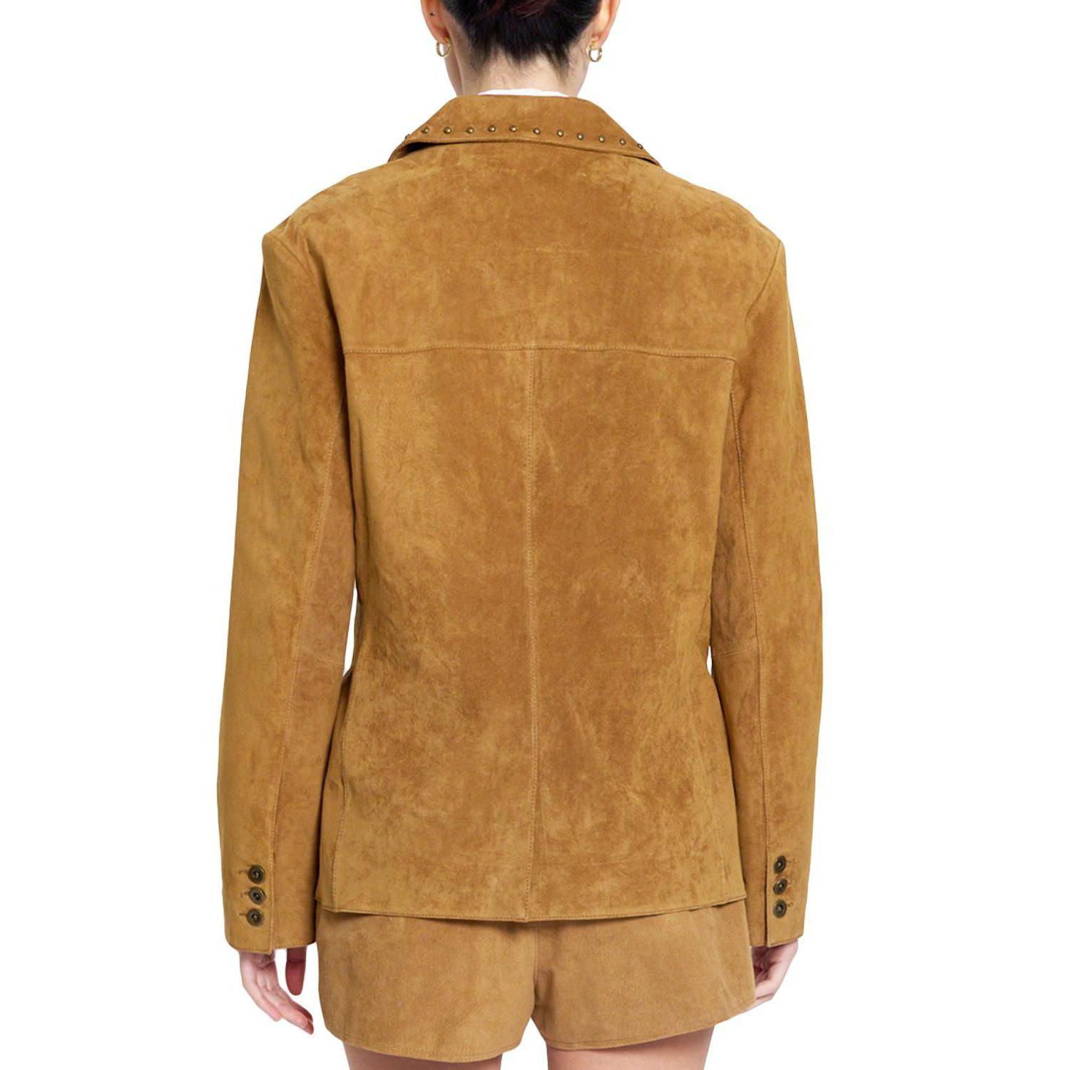 Women's Odessa Studded-Leather Boyfriend Blazer
