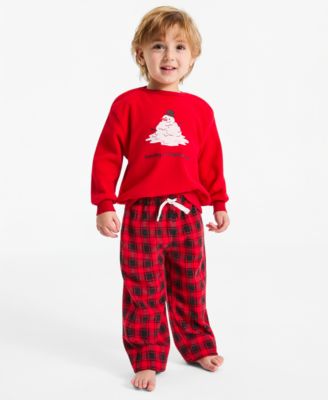 Toddler Boys' and Girls' 2T-5T Long Sleeve Crewneck Sweater and Pants, 2-Piece Set