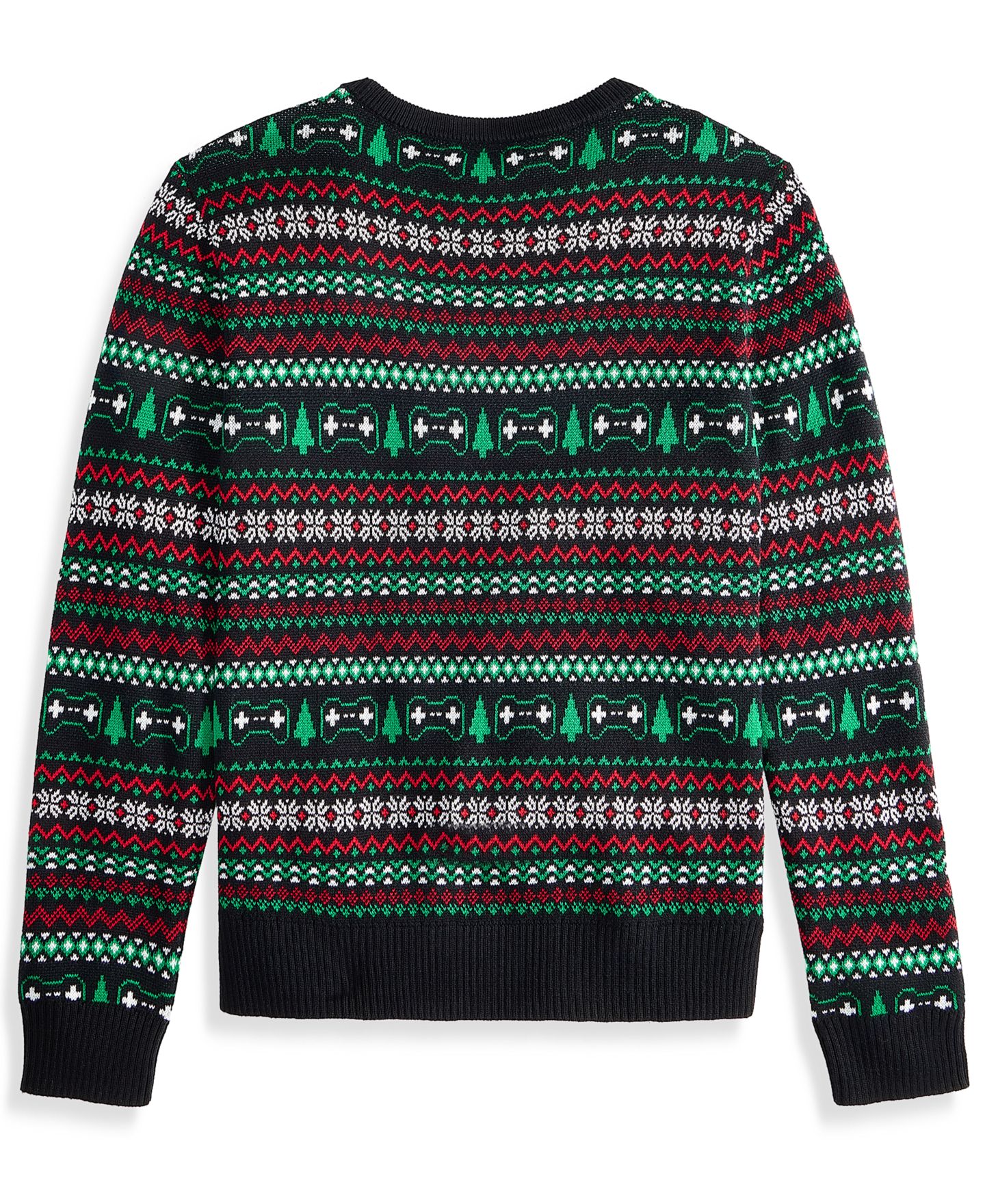 Свитер Epic Threads Long-Sleeve Holiday Cotton-Blend для мальчиков, цвет: Глубокий чёрный — фото 6
