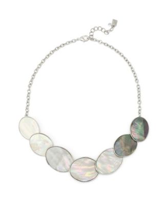 Imitation Pearl Bib Necklace