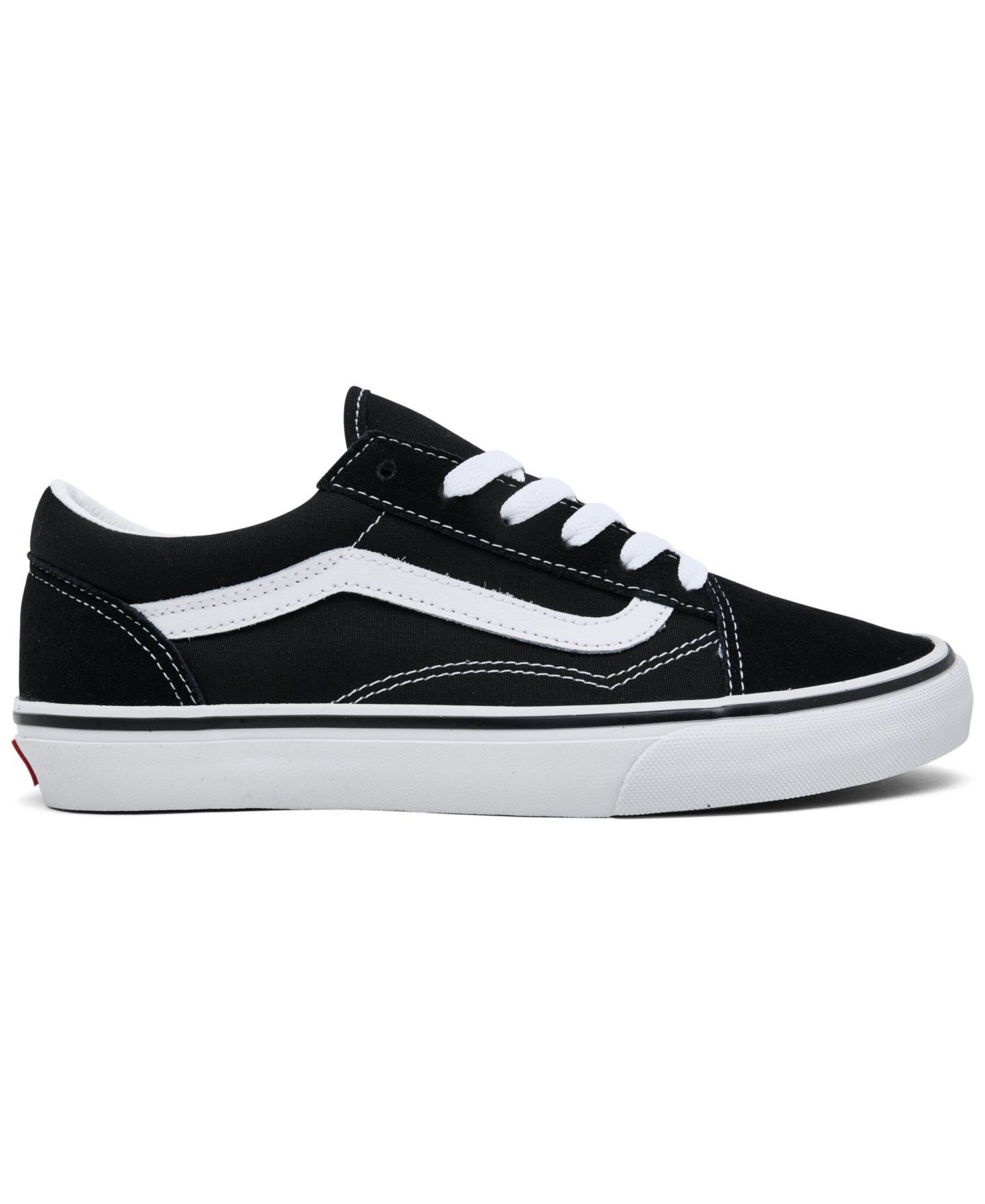 Детские кроссовки Vans Old Skool Lifestyle, цвет: Белый / Чёрный — фото 2