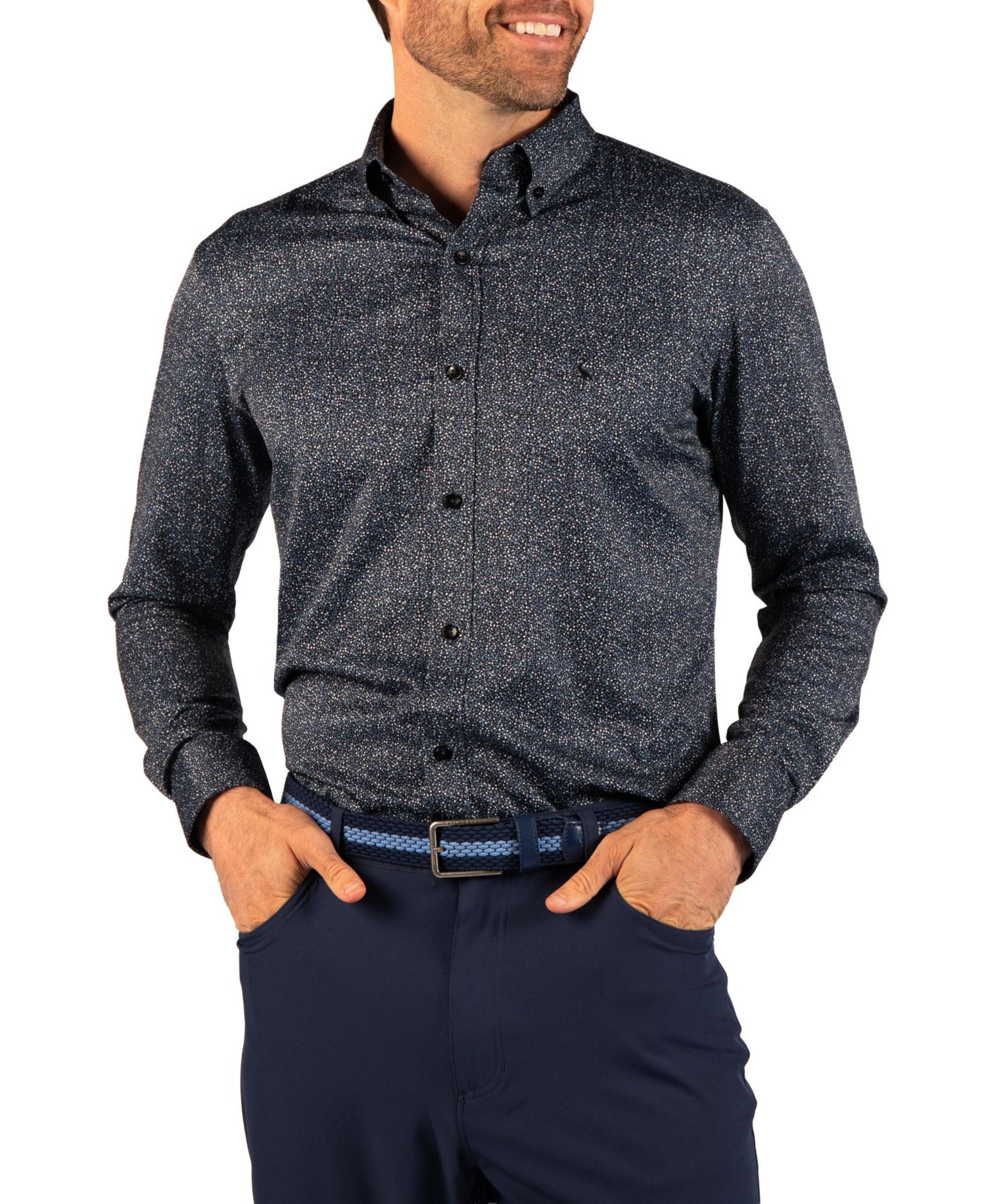 Men's Floral Printed Performance Shirt