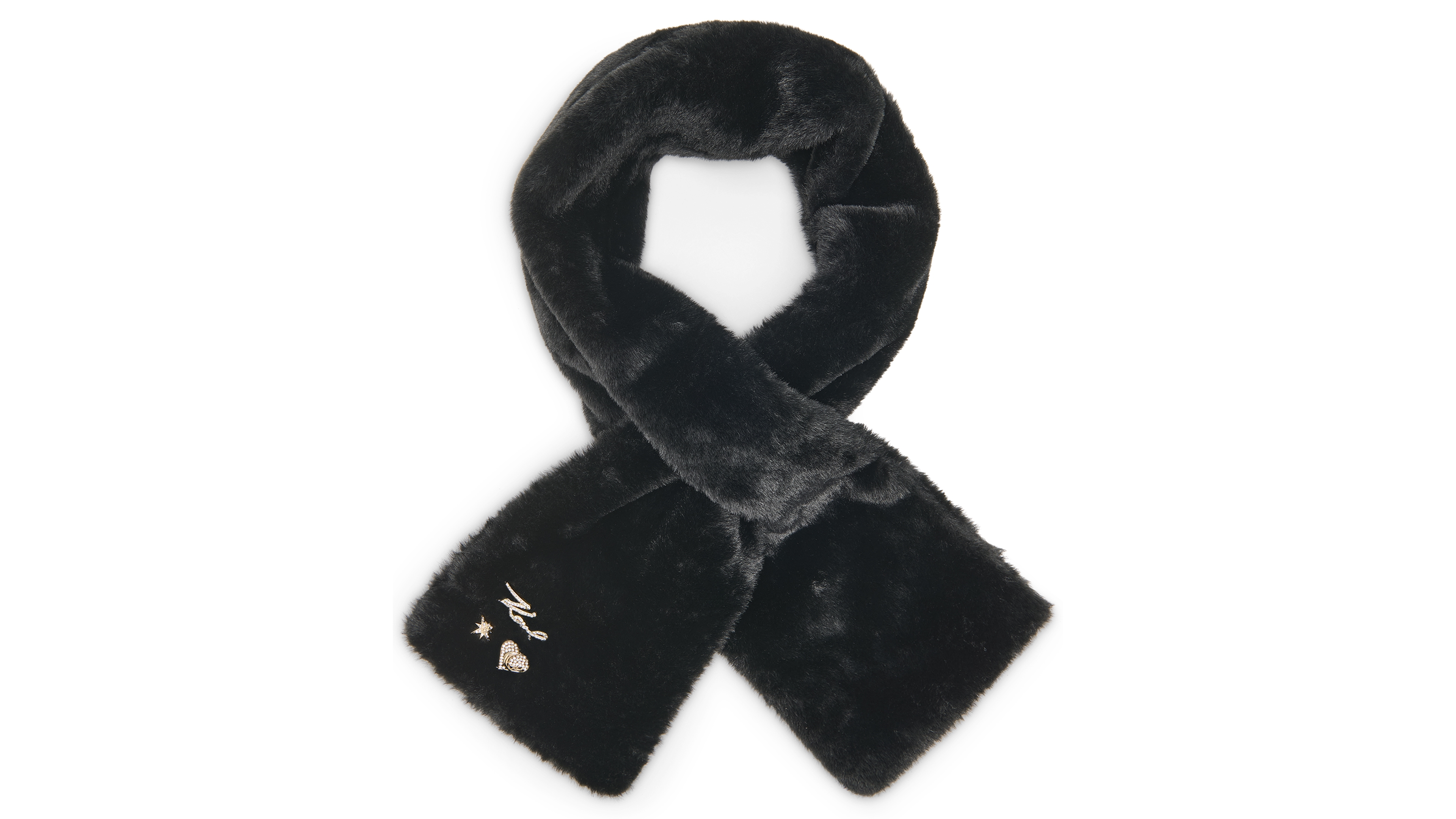 Karl Lagerfeld Paris Faux-Fur Pull-Through Scarf
