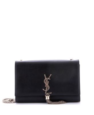Medium Classic Monogram Tassel Crossbody Bag Leather