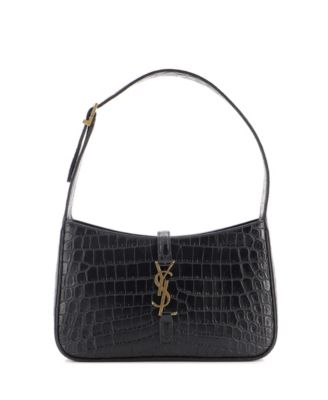 Small Le 5 a 7 Hobo Embossed Leather