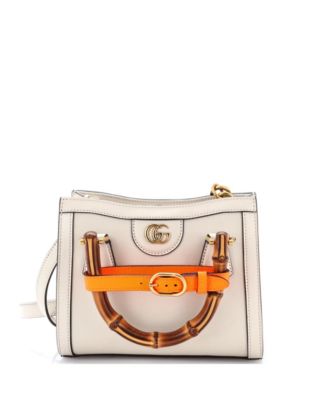 Mini Diana NM Bamboo Handle Tote Leather