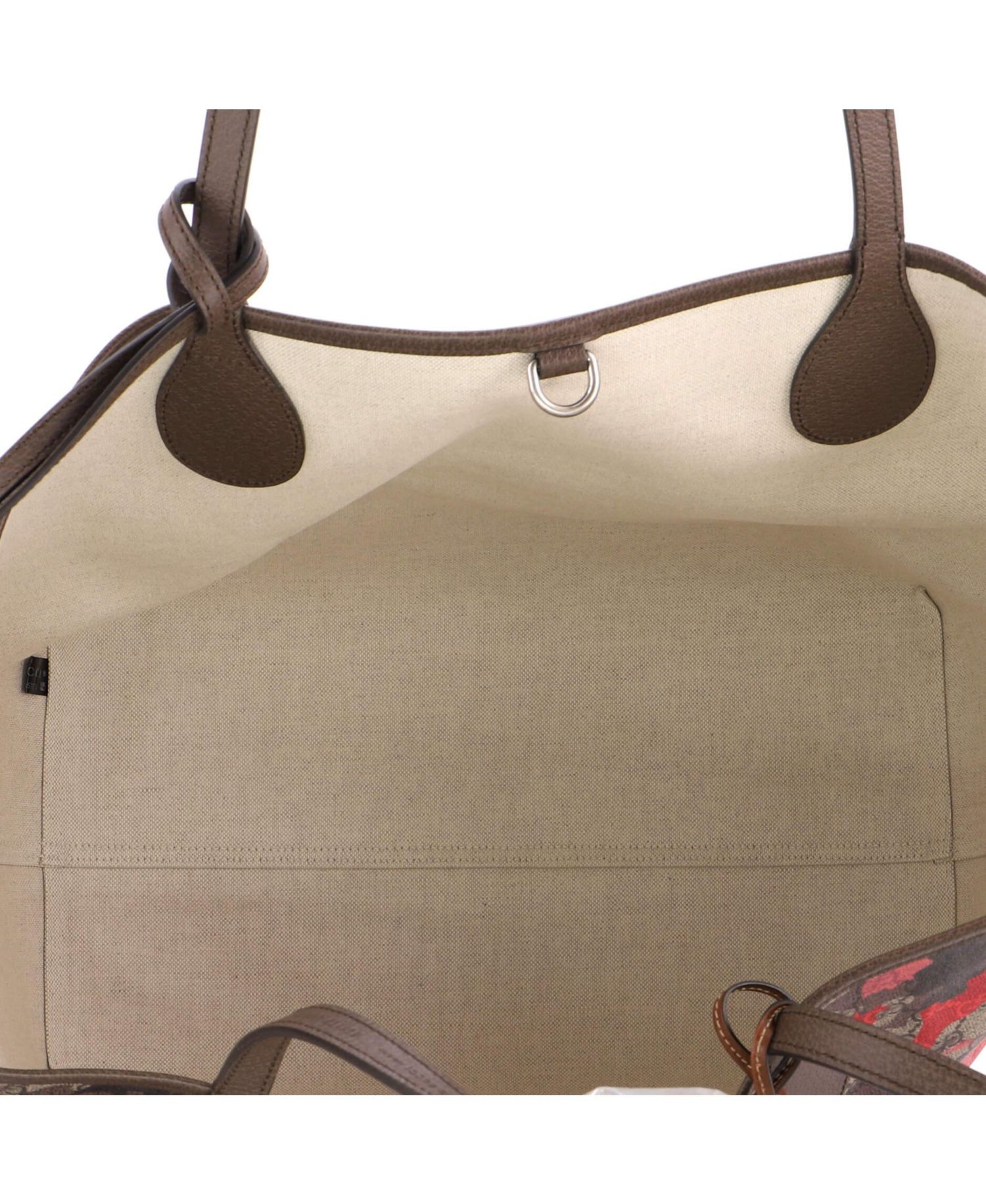 Large GG Open Tote GG Camouflage Coated Canvas