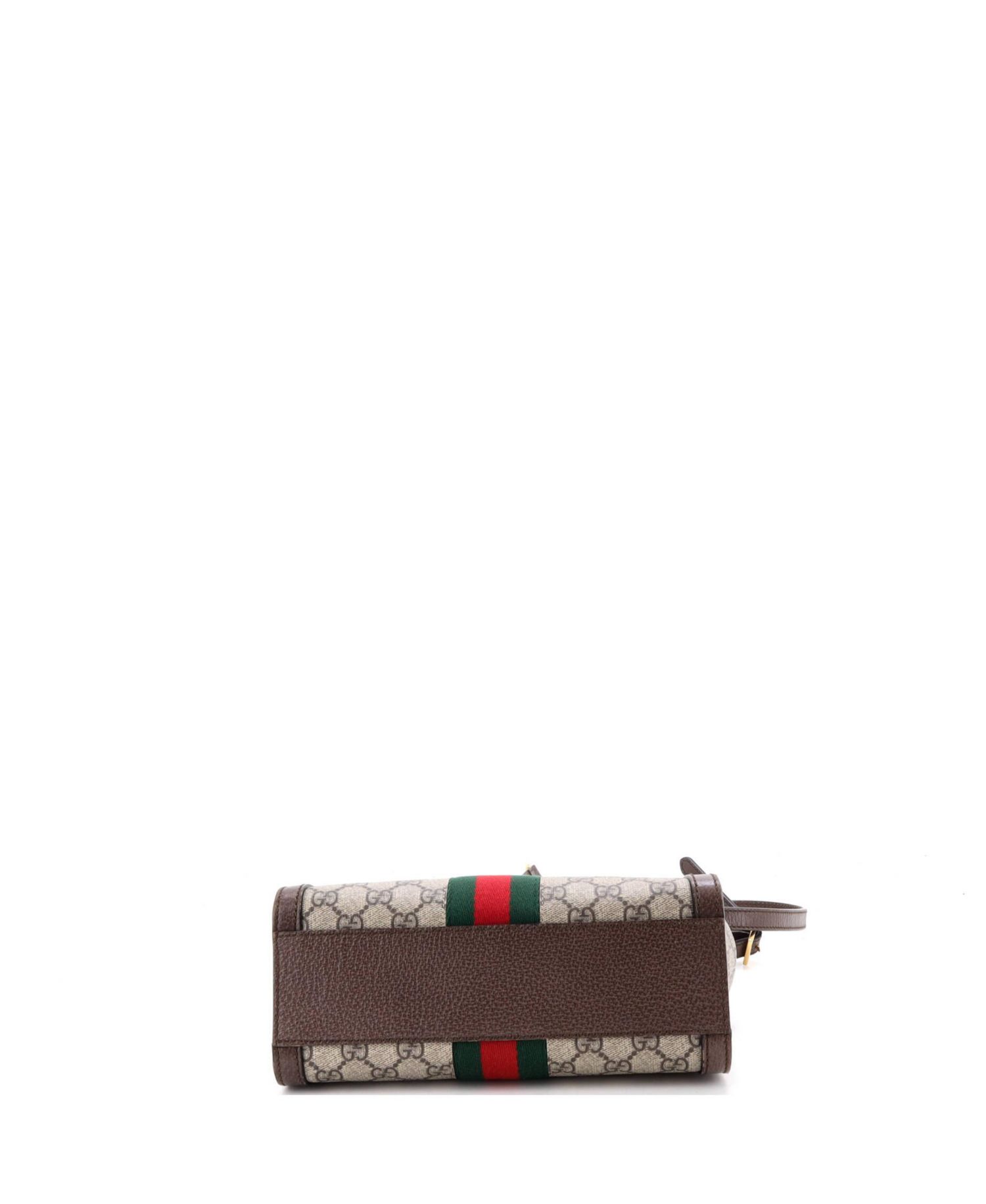 Small Ophidia Top Handle Tote GG Coated Canvas