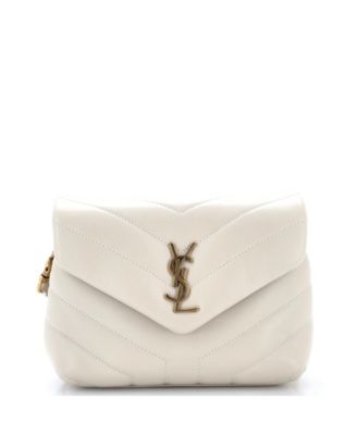 Toy Loulou Shoulder Bag Matelasse Chevron Leather
