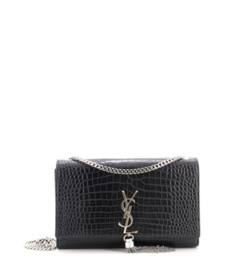 Medium Classic Monogram Tassel Crossbody Bag Embossed Leather