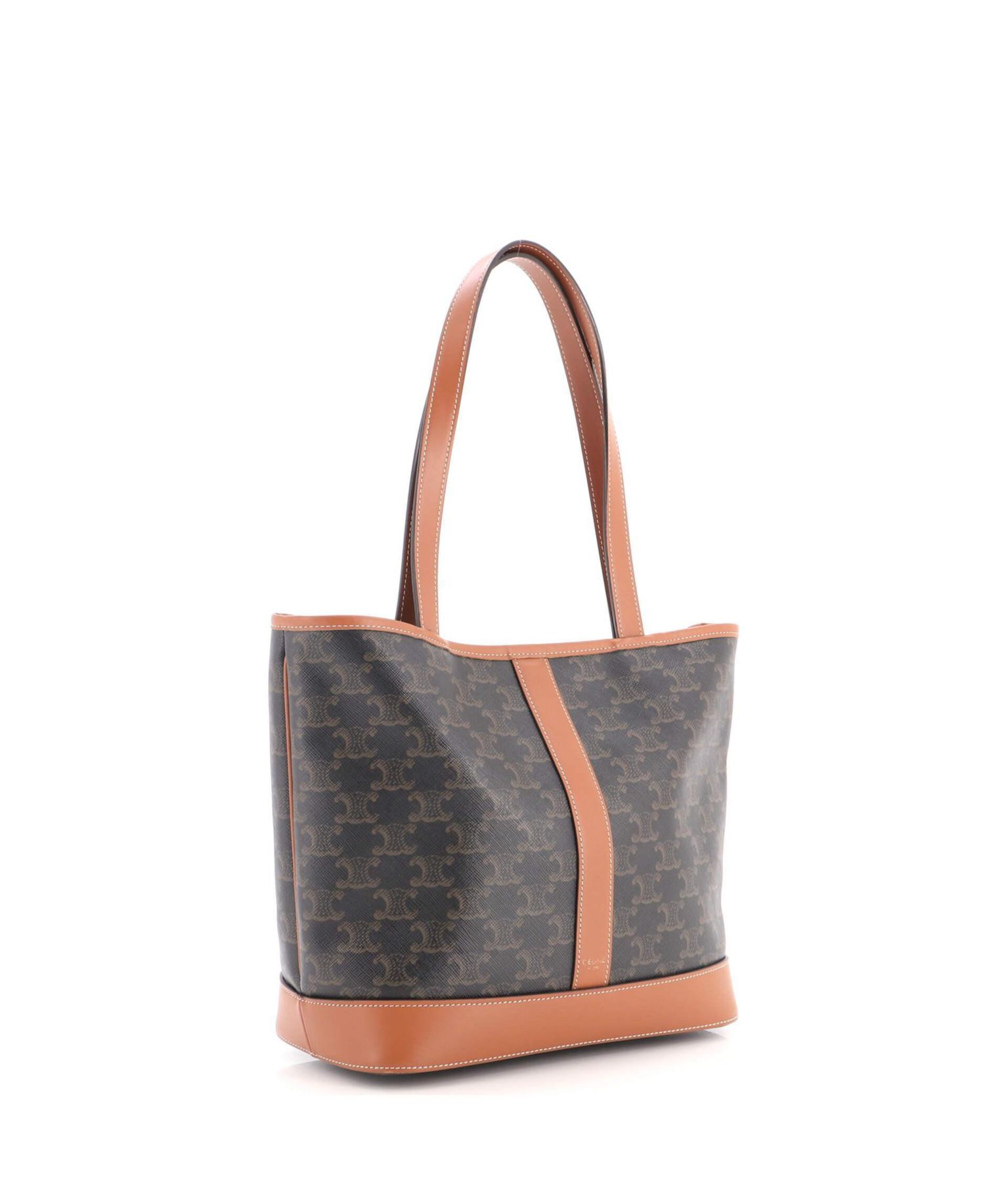 Small Cabas Tote Triomphe Coated Canvas