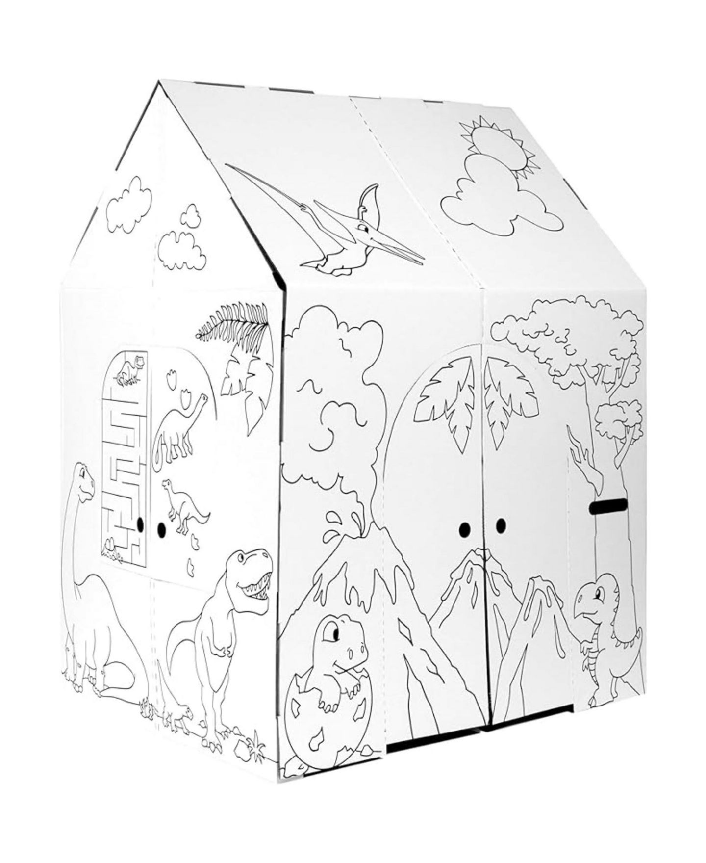 Детская игрушка Easy Playhouse Dinosaur Colorable Playhouse, Ages 3+, цвет: Белый — фото 6