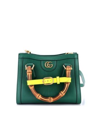 Mini Diana NM Bamboo Handle Tote Leather