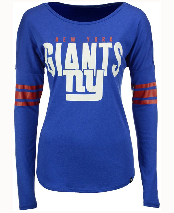 47 Brand Women's New York Giants Courtside Long-Sleeve T-Shirt