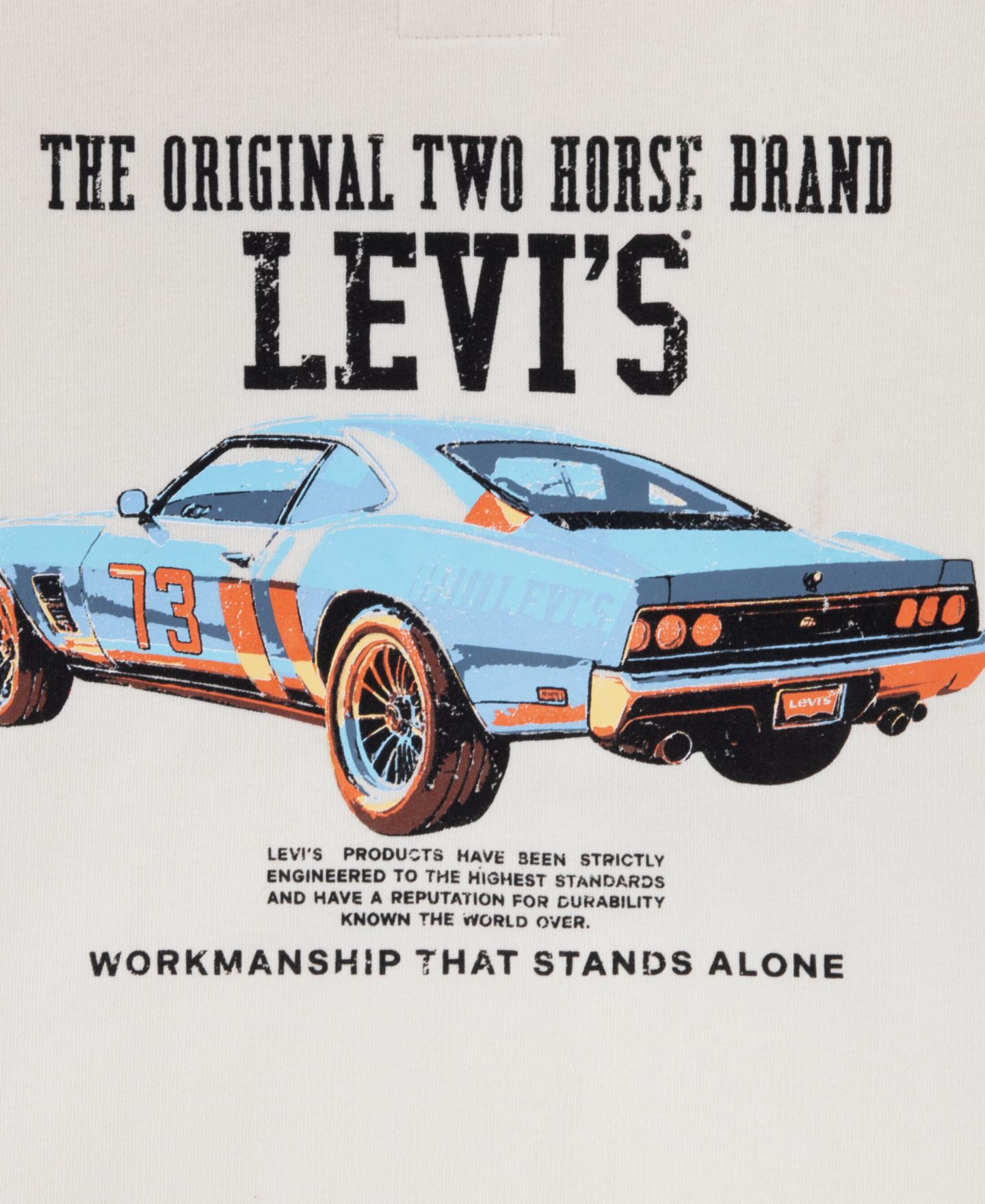 Худи Levi's Rev the Engine Graphic для мальчиков, цвет: Levi's Egret — фото 3