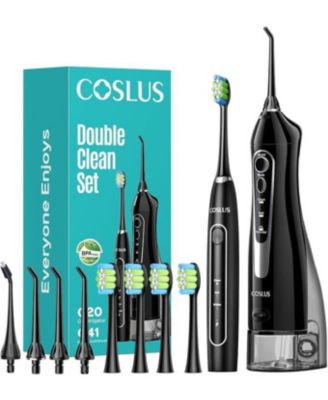 C20 and C41: 2-in-1 Portable Water Flosser and Electric Toothbrush. For teeth, braces, gums, BPA-free