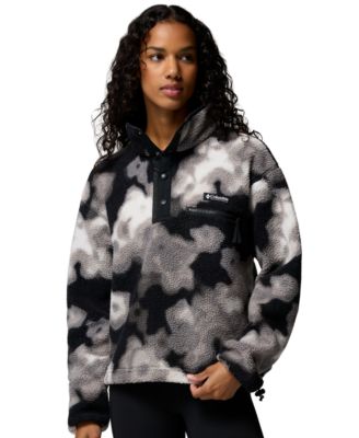 Women's Helvetia™ II Printed Cropped Half-Snap Fleece