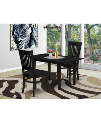 Dining Table- Dining Chairs, NFVA3-BLK-W