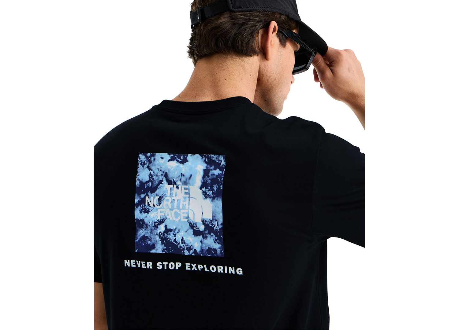 Men's Granitic Rock Box Never Stop Exploring Graphic T-Shirt