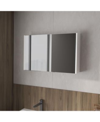 McNary medicine cabinet with included mirrors and 2 doors