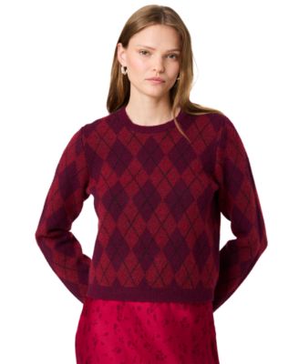 Women's Koda Argyle Crewneck Long-Sleeve Sweater
