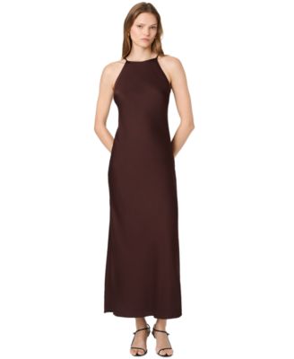 Women's Ennis Satin Halter Maxi Dress