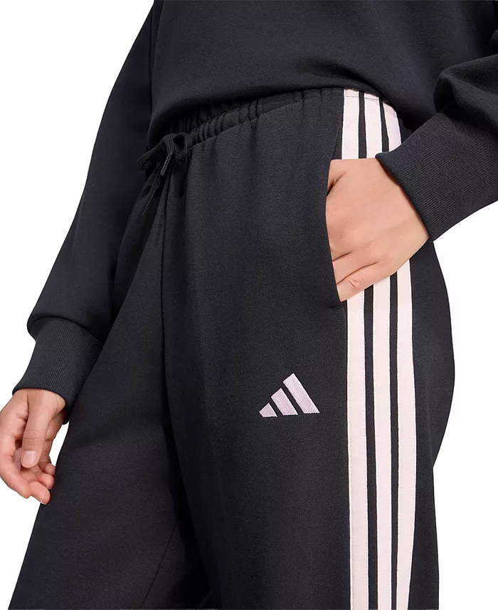 Women's Essentials 3-Stripes Fleece Slim Pants - thumbnail 9