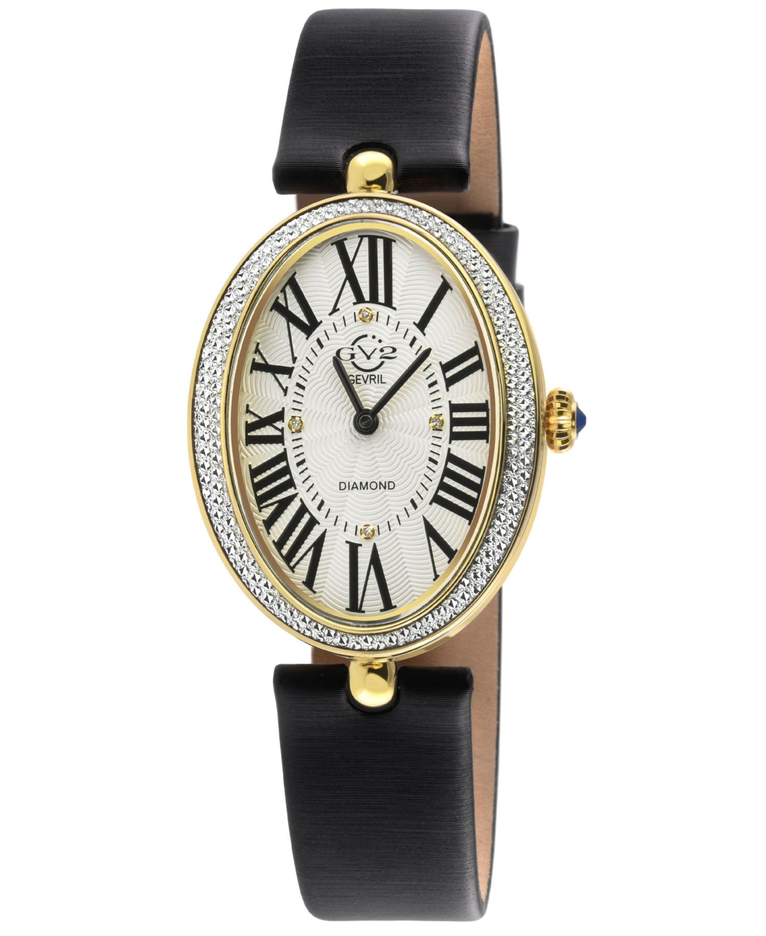 Women's Piazza Navona Swiss Quartz Italian Leather Strap Diamond Watch