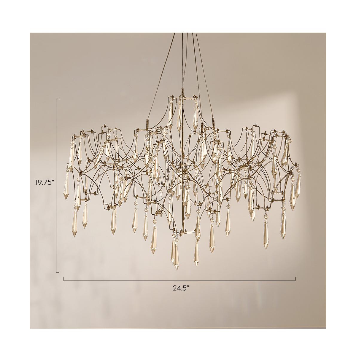 Z Gallerie Moderne Led Crystal Chandelier
