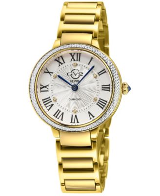 Women's Rome Brillante Swiss Quartz IP Stainless Steel Bracelet Diamond Watch
