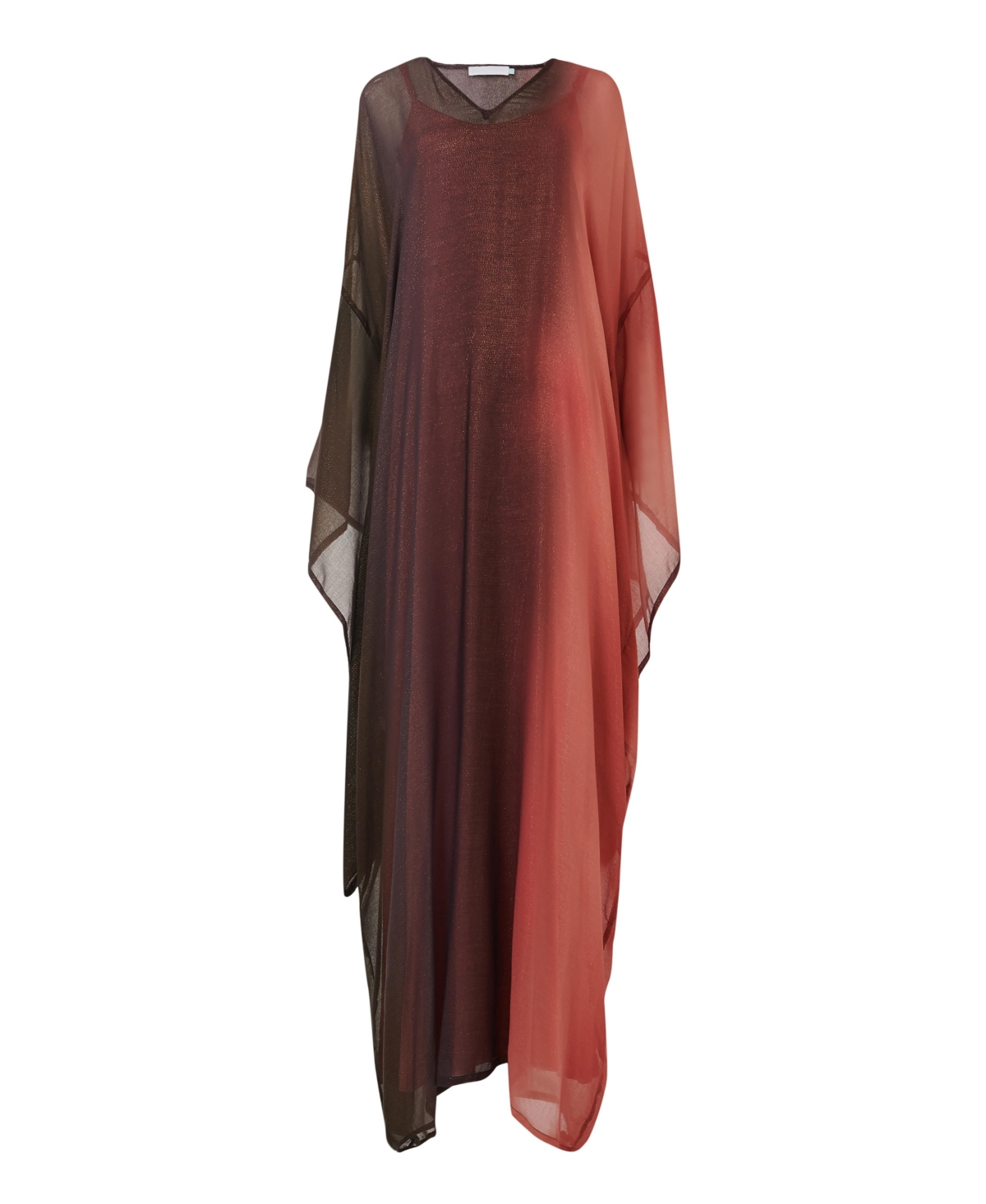 Leem Women's Kimono Kaftan Loose-Fit V-Neck Gradient-Print Dress