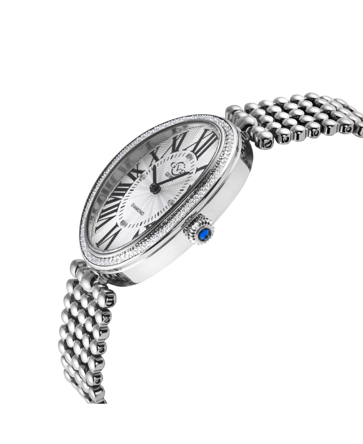 Женские часы GV2 by Gevril Piazza Navona Swiss Quartz Silver Stainless Steel Bracelet Diamond Watch — фото 3