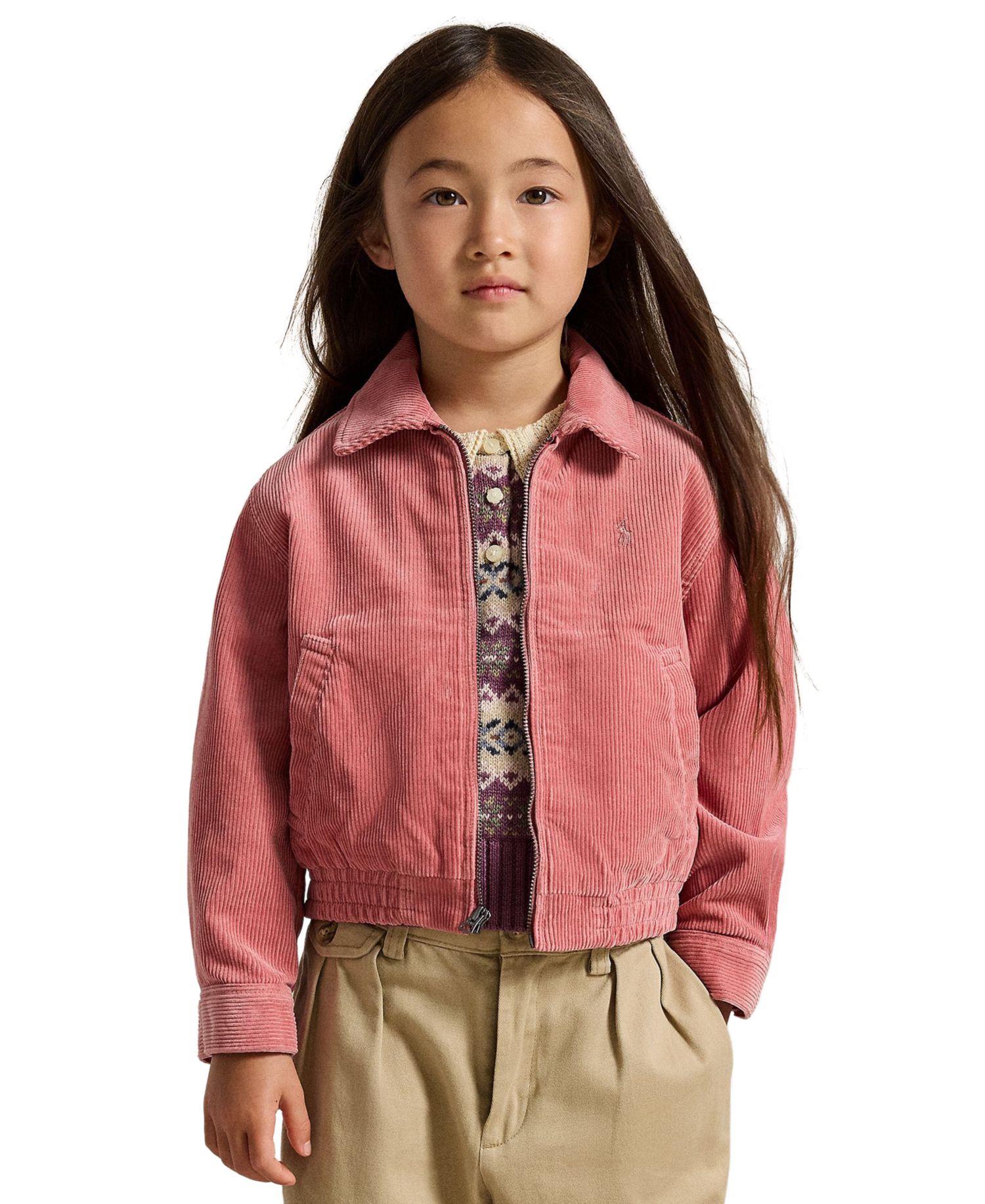 Girls' 2T-6X Corduroy Long-Sleeve Jacket