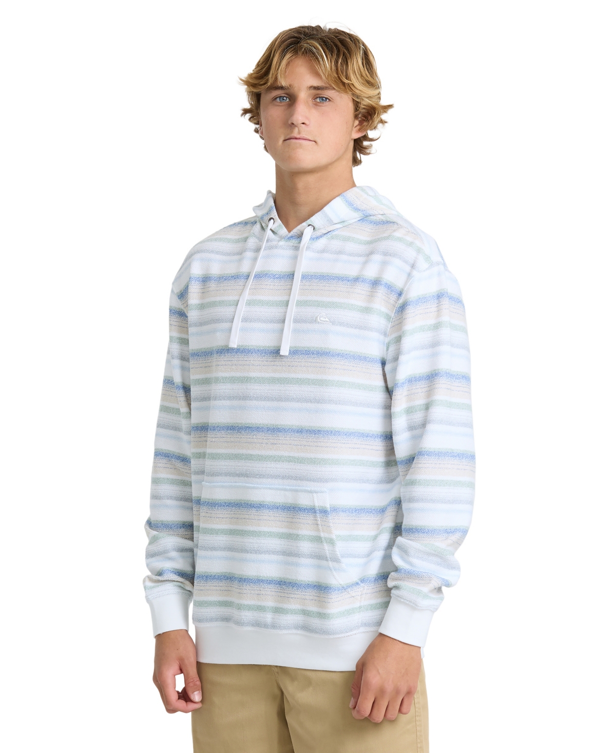 Quiksilver Men's Great Otway Striped French Terry Sweatshirt