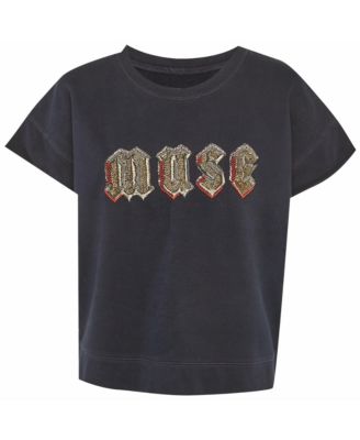 Women's Nay Embellished 'Muse' Cotton Fleece Top