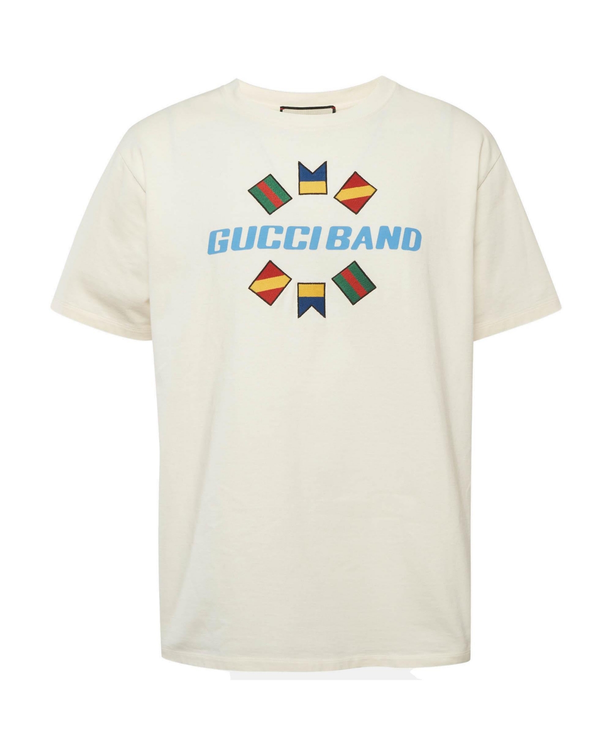 Pre-Owned Gucci Women's Band Print Cotton T-Shirt