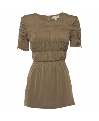 Women's Ruched Jersey Smocked Top
