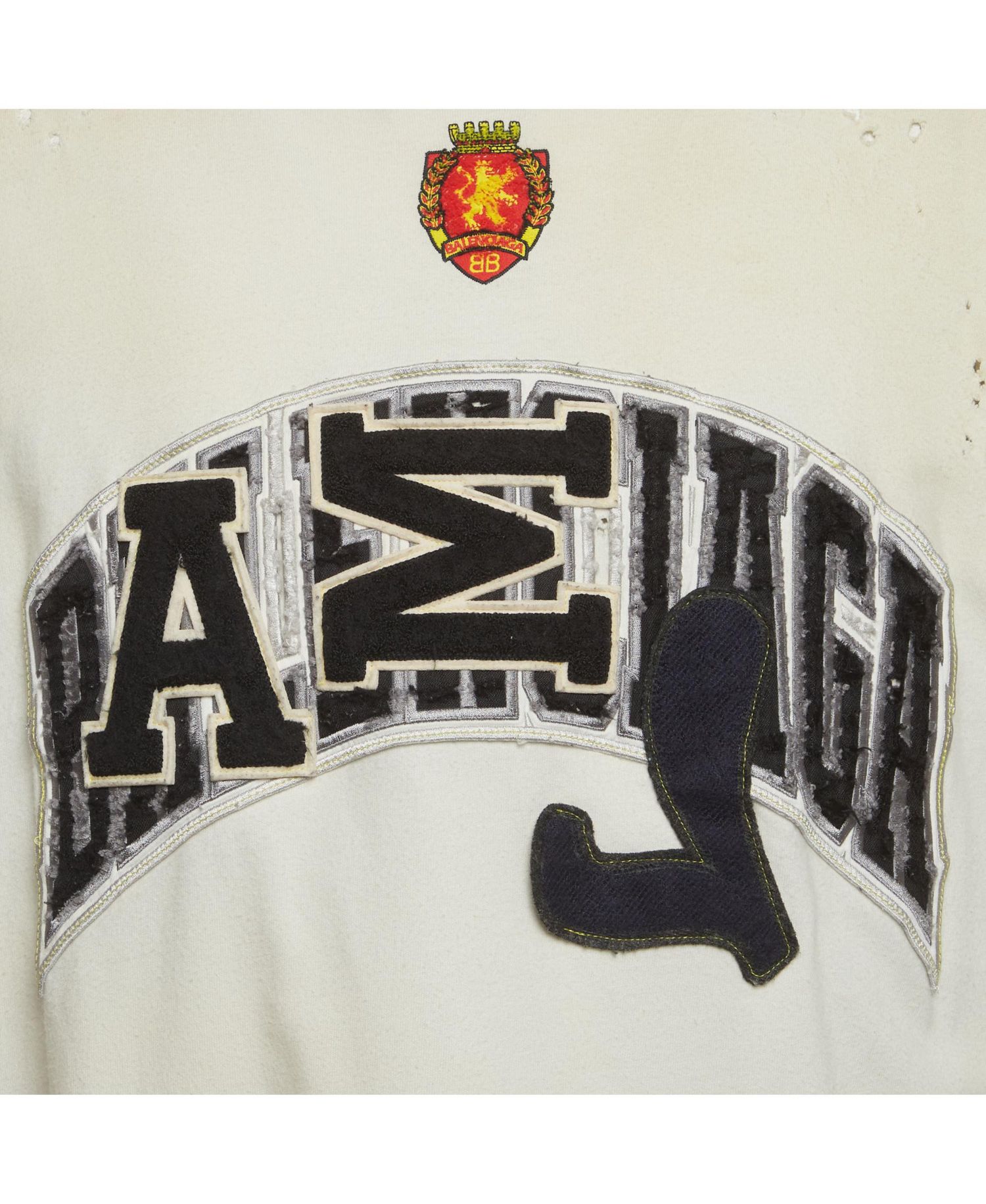 Women's Distressed Logo Applique Skater T-Shirt