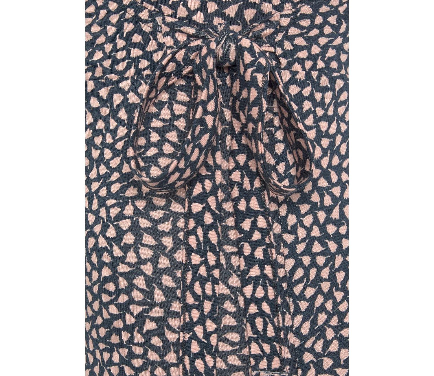 Women's Viscose Printed Look Column V-Neck Maxi Dress