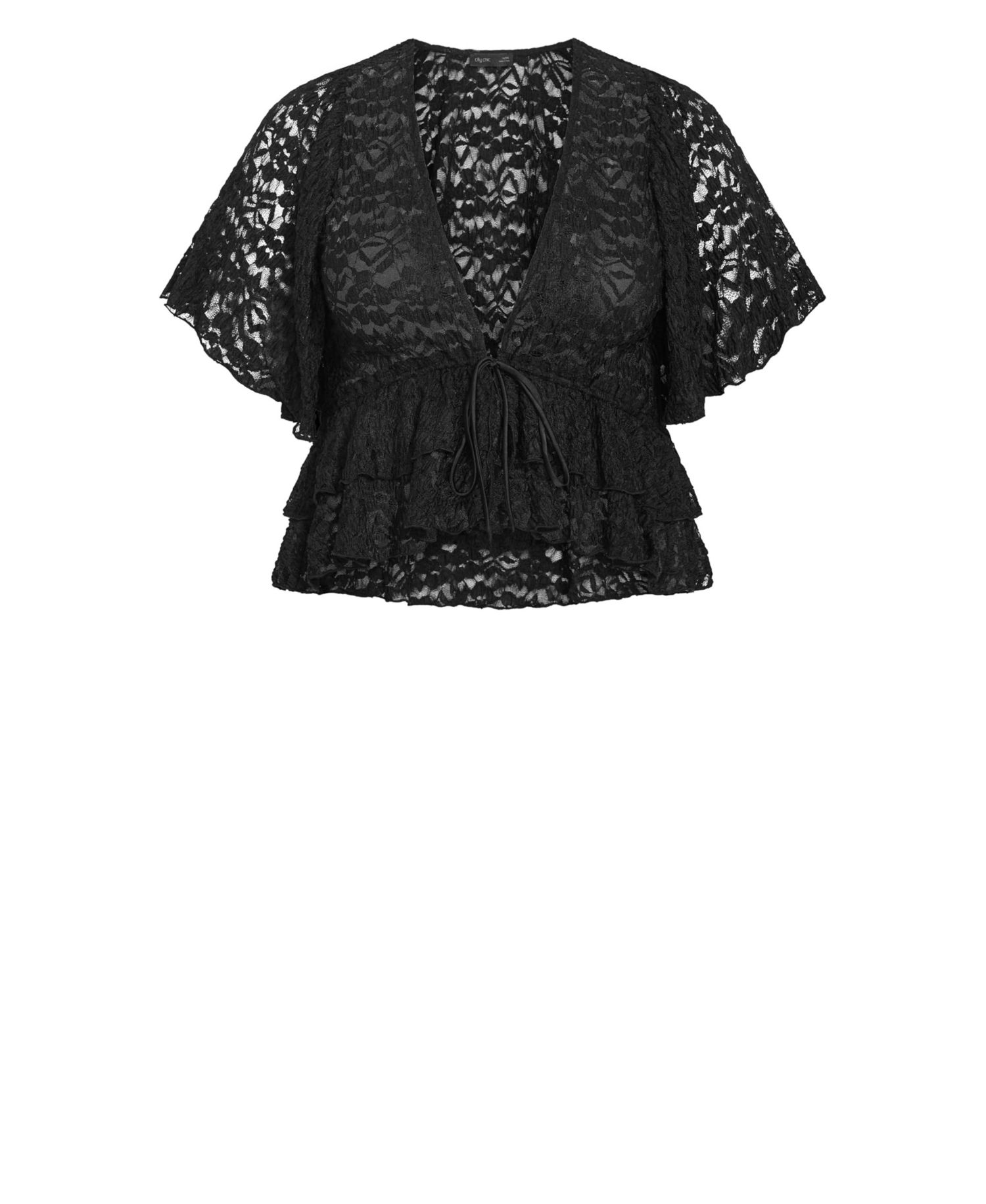 Plus Size Lily Dressy Lace Top
