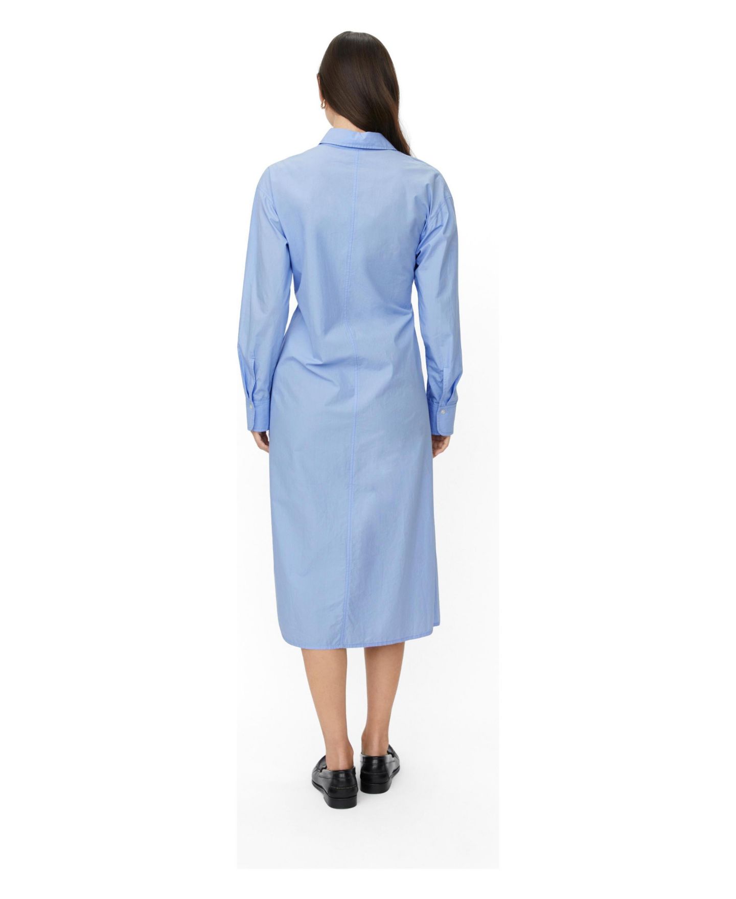 Женское платье Masai Copenhagen MaNeylora Long-Sleeve Wrap Midi Shirt Dress, цвет: Hydrangea — фото 3