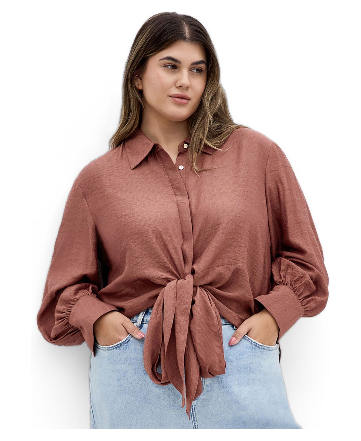 Plus Size Rosabella Hem Detail Shirt