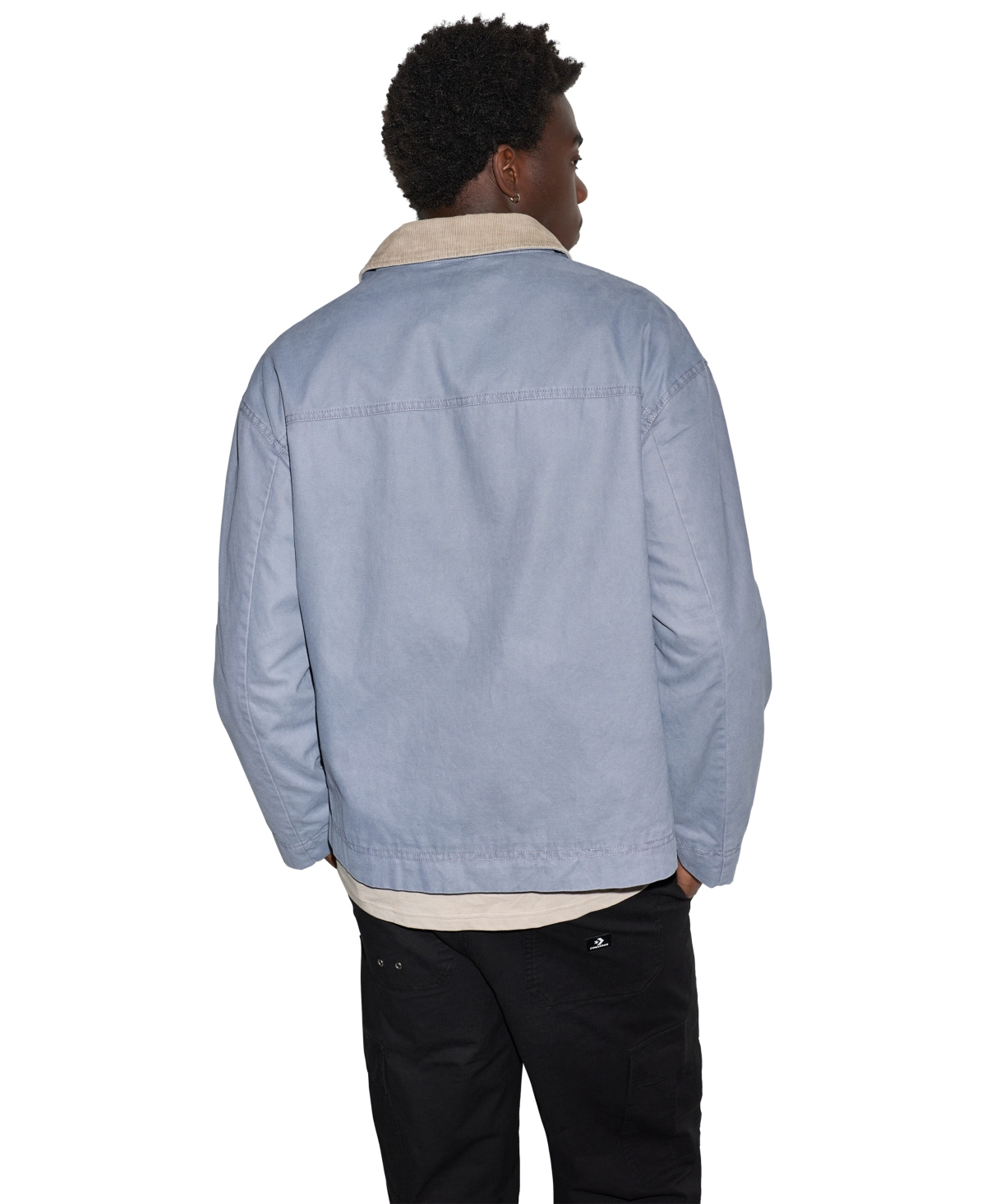 Converse Men's Framework Corduroy Collar Front Zip Jacket