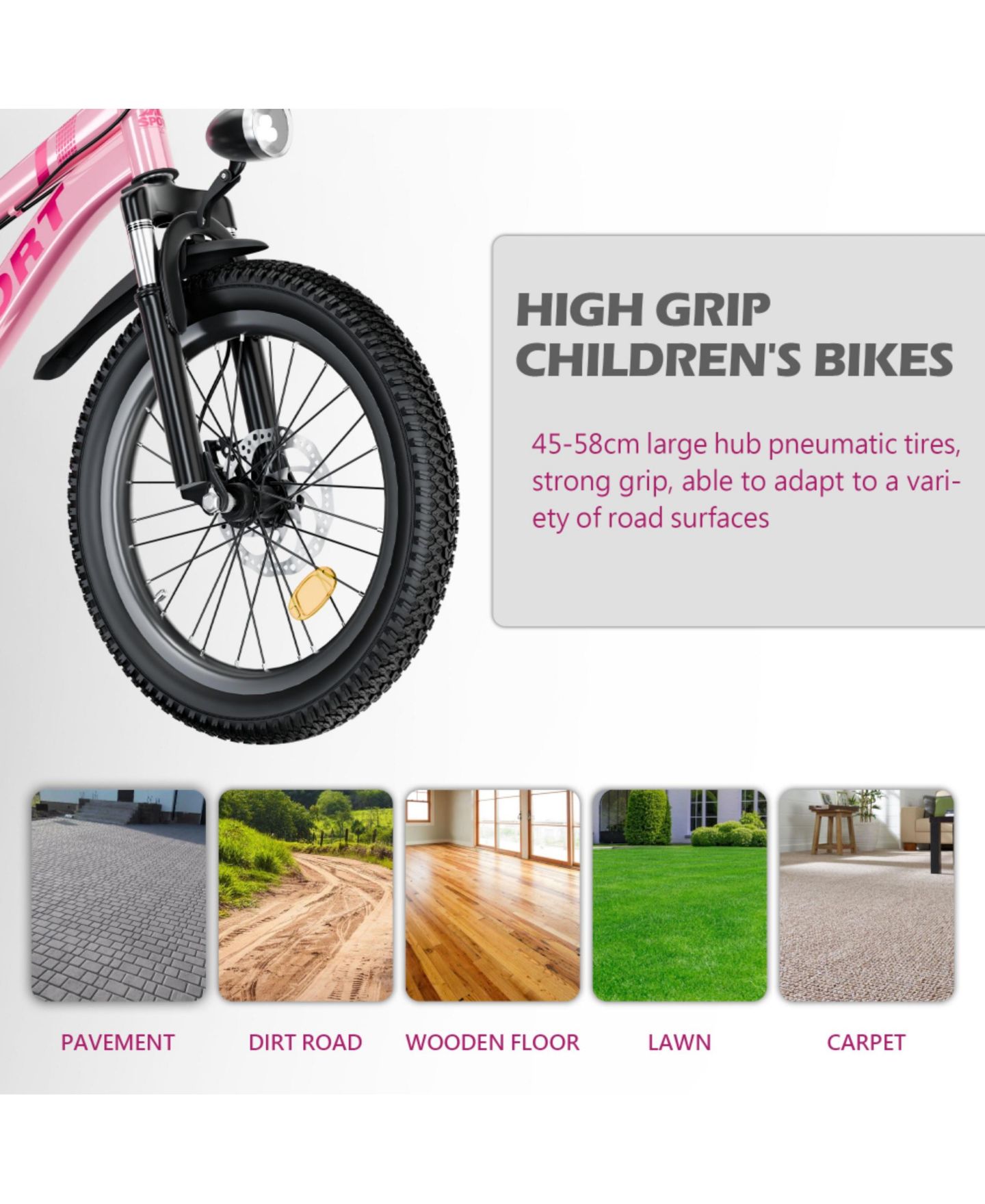 Детская игрушка ECHTPeak 24 Inch 7-Speed Gears Dual Disc Brakes Mountain Bike, 7–12 лет — фото 2