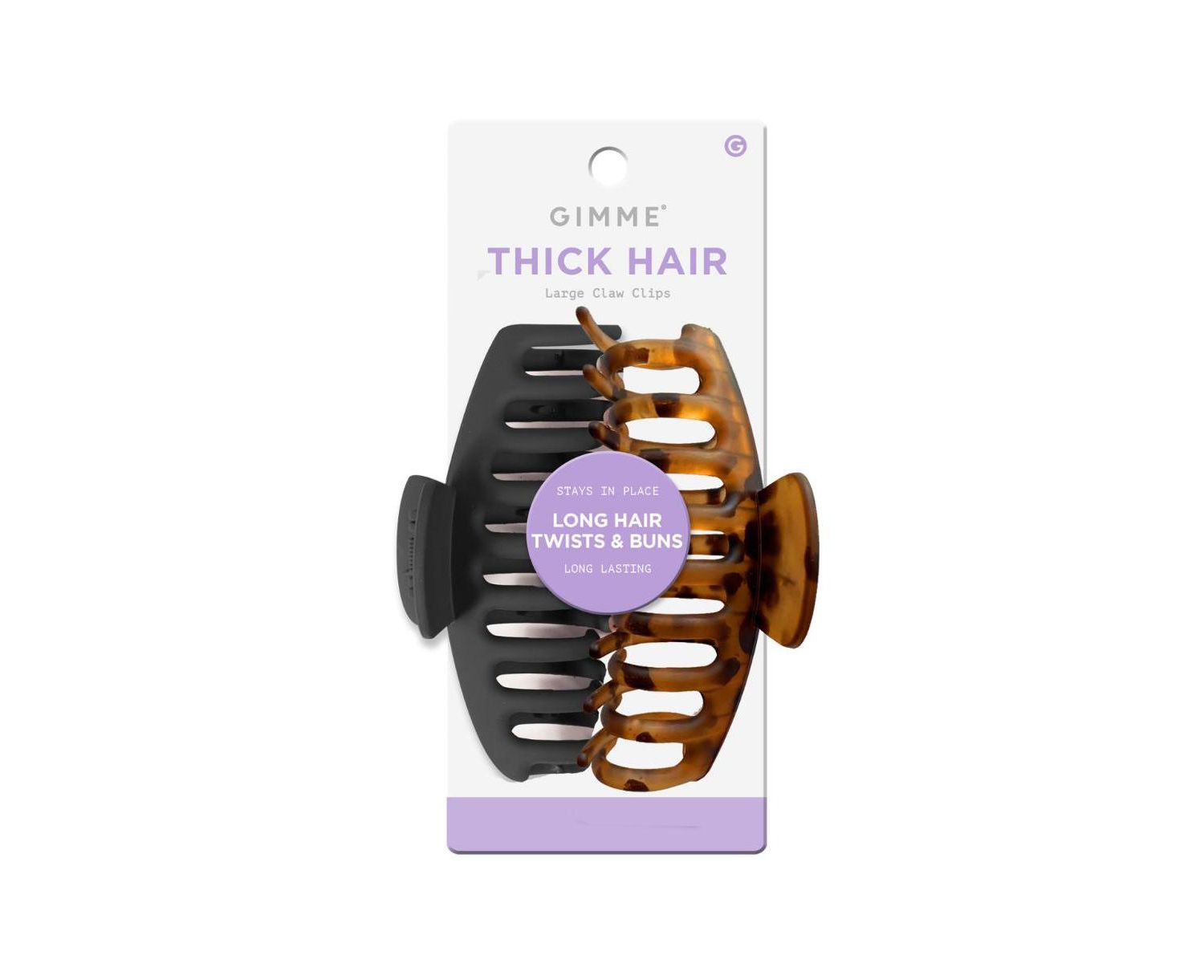 Thick Hair Claw Clips Durable, No-Slip Design for Curly and Textured Hair