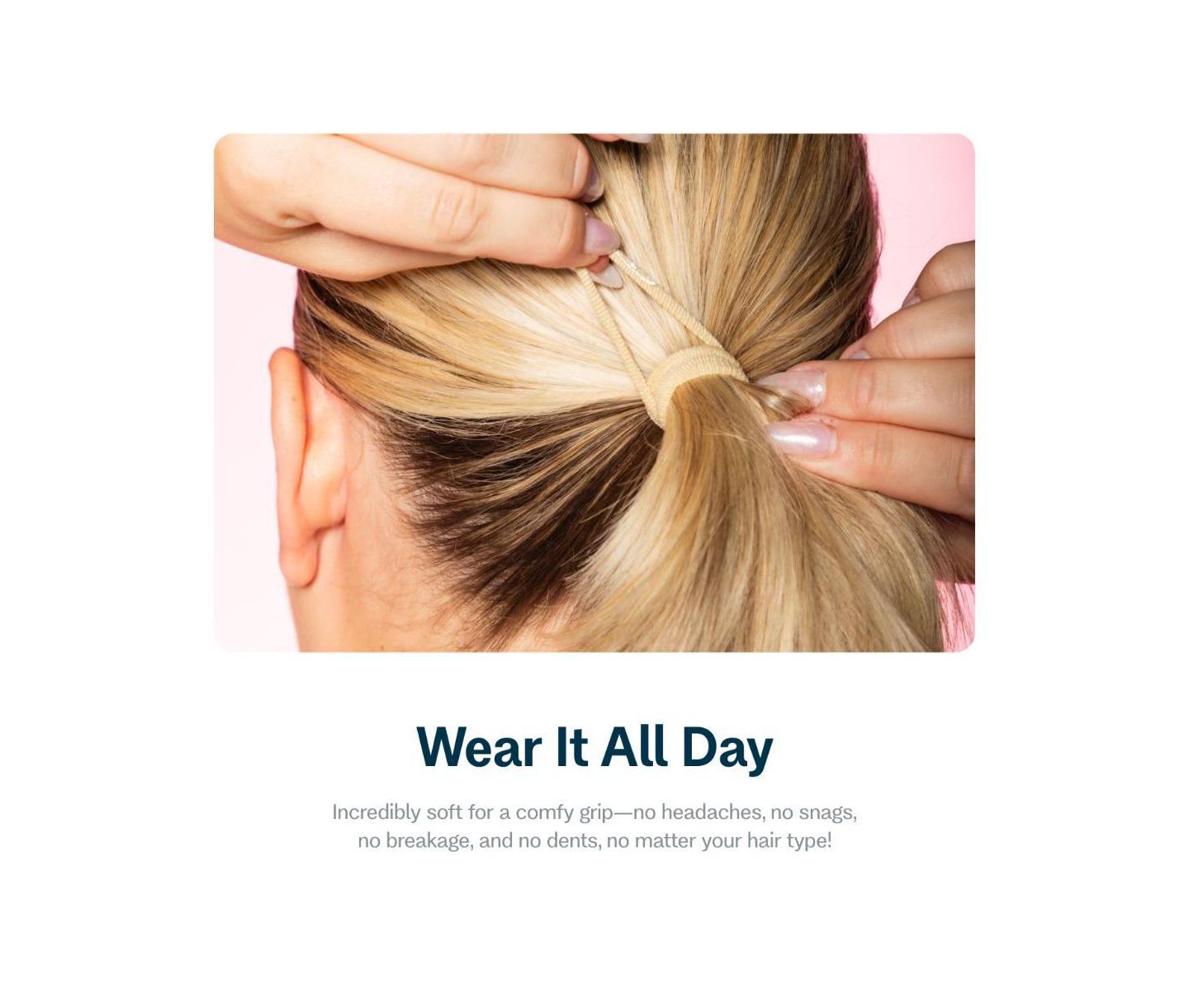 Женские аксессуары GIMME beauty X-Fine Hair Bands Slim-Fit Elastic Ties for Extra Fine Hair 20 Pack — фото 4