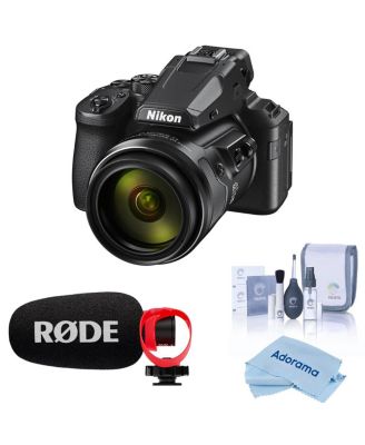 COOLPIX P950 Digital Camera, Bundle with Rode VideoMicro II Shotgun Microphone, Cleaning Kit, Microfiber Cloth
