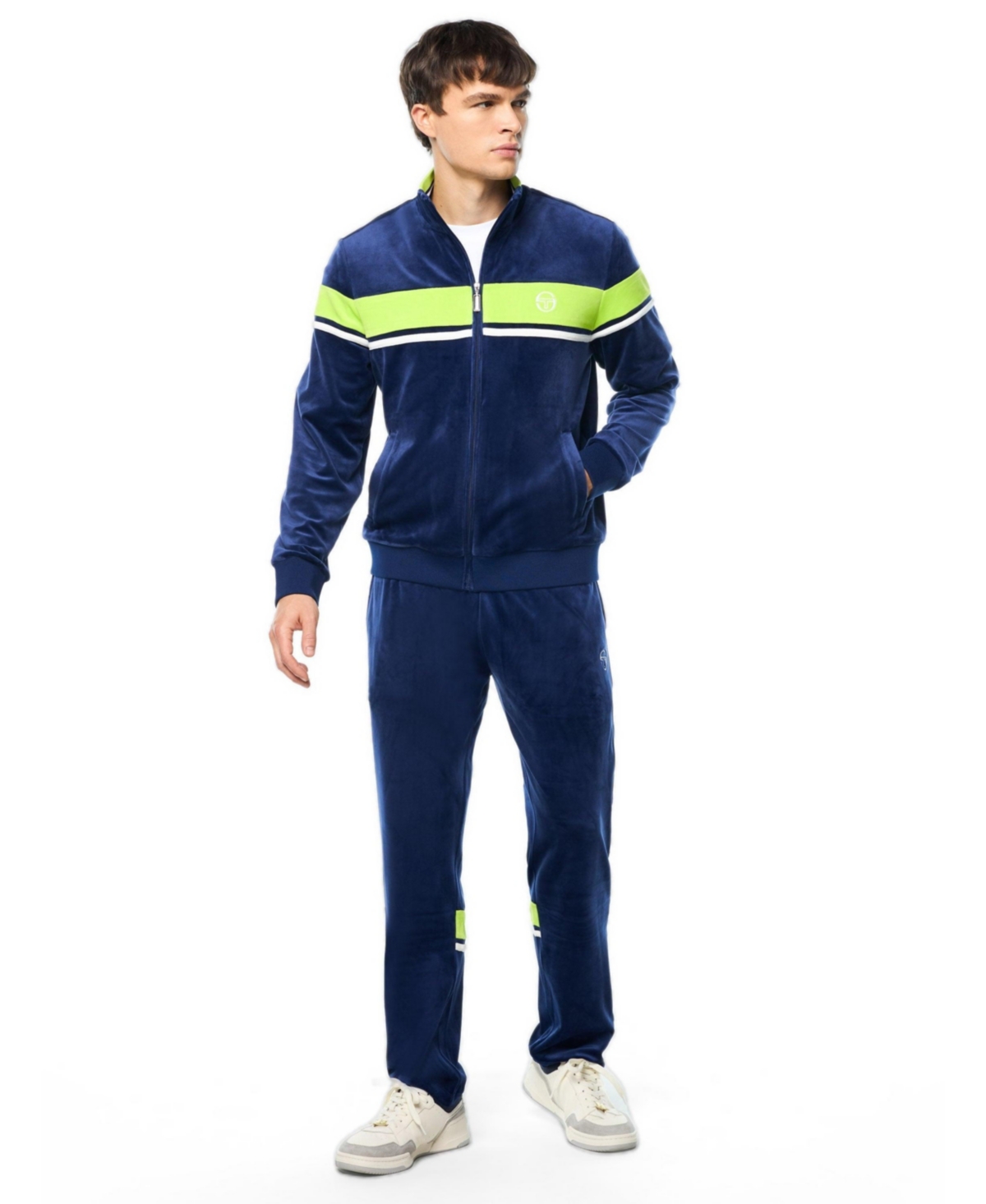 Sergio Tacchini Men's Damarindo Velour Track Jacket