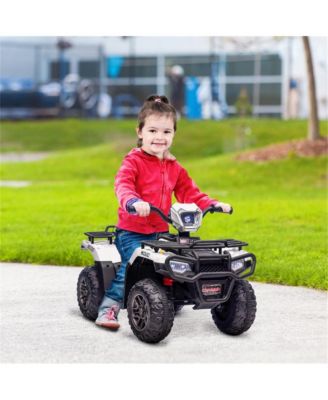 12V Kids Electric Rechargeable Ride-On Car with LED Lights and Music, Ages 3-6 Years